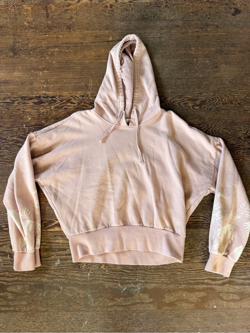 O'Neill Blush Cropped Hoodie with Sleeve Print